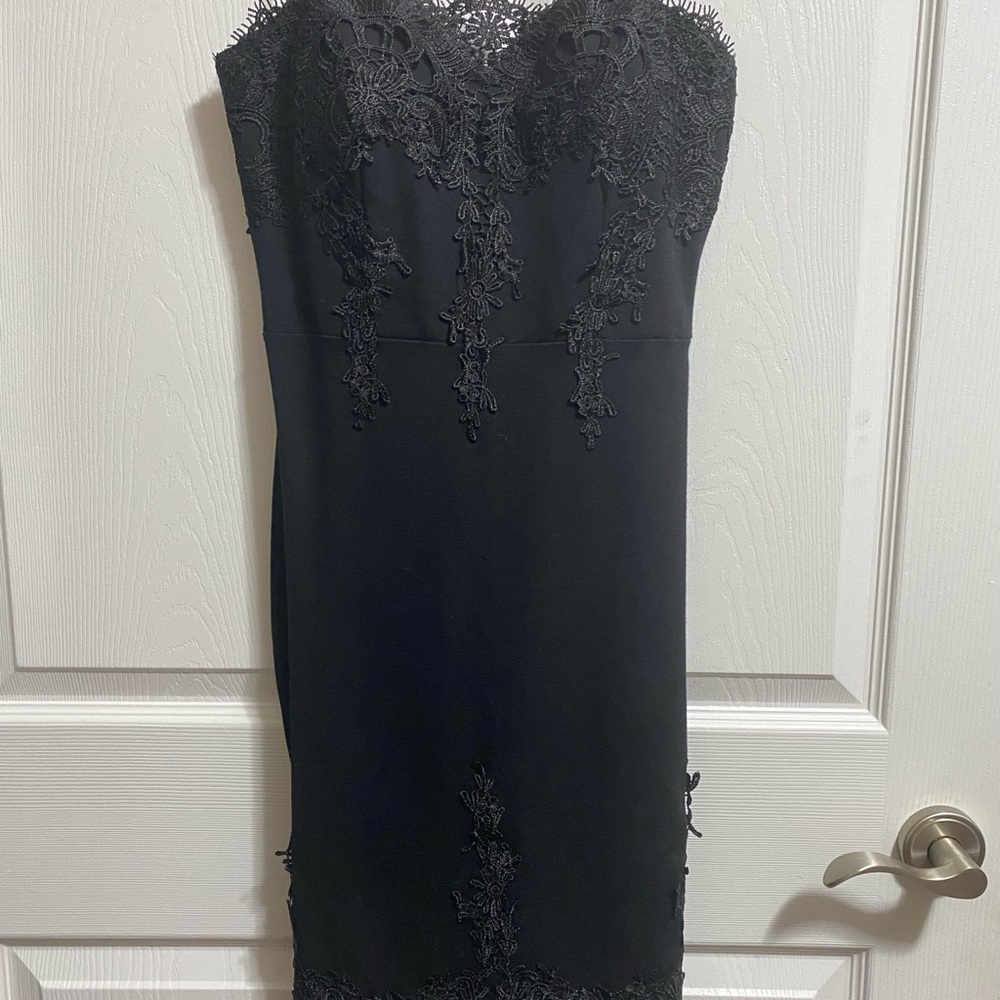 Elegant Black Lace Dress